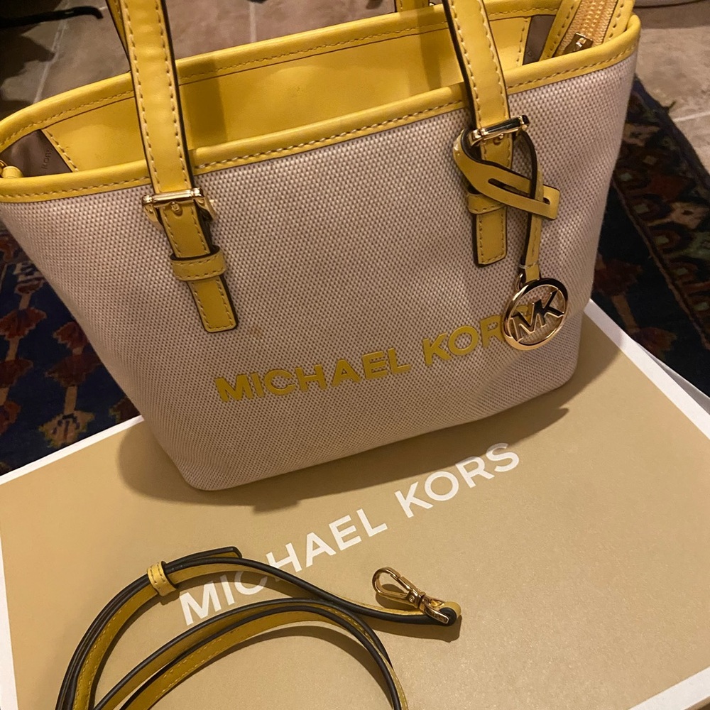Michael Kors Yellow Handbag